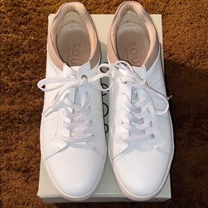 Soul Naturalizer Women's Neela White, LT Taupe Sneakers